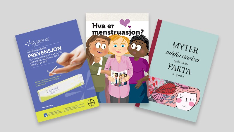 broschyrer från Bayer kvinnohälsa
